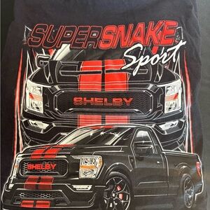 Shelby SuperSnake Sport Graphic Tee - Black with Red Accents